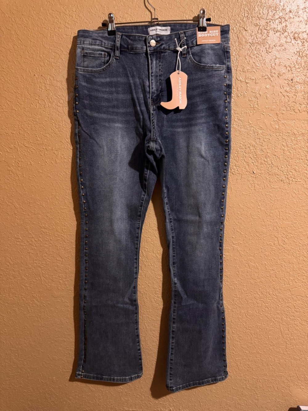 Ashley mason studded bootcut jeans